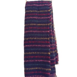 New multicolor striped soft scarf